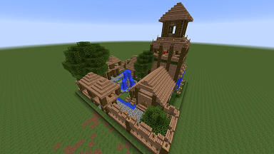 Minecraft Civcraft Elven Barracks