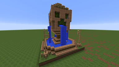 Minecraft Civcraft Elven Monument