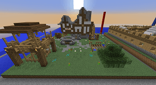 Minecraft Civcraft Medieval Camp