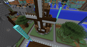 Minecraft Civcraft Medieval Windmill