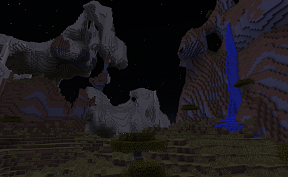 An amplified Minecraft World