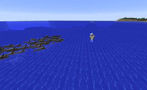 Minecraft Wolves Chasing player